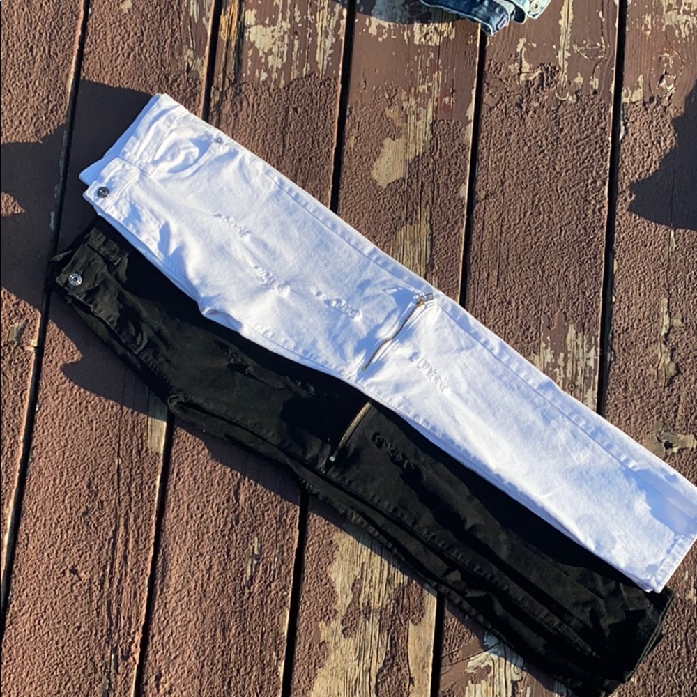 Boys Slim Fit Biker Jeans